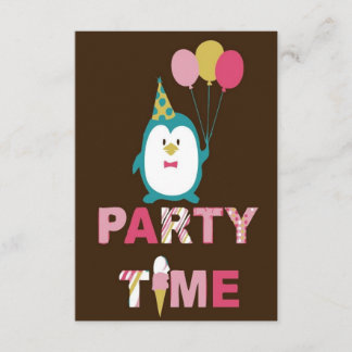 Carte Joyeux Penguin d'anniversaire