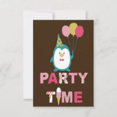 Carte Joyeux Penguin d'anniversaire (Devant)