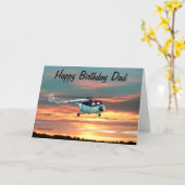 Carte Joyeux père d'anniversaire (Fleur jaune)