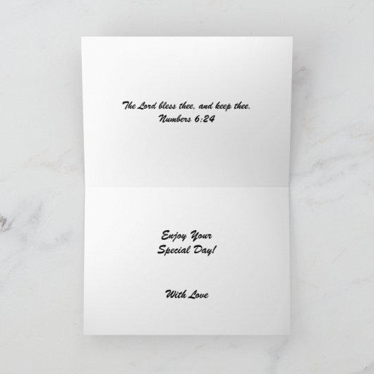 Carte Joyeux père d'anniversaire (Intérieur)