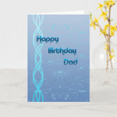 Carte Joyeux père d'anniversaire (Fleur jaune)