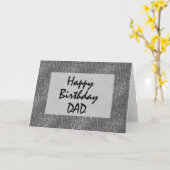 Carte Joyeux père d'anniversaire (Fleur jaune)