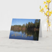 Carte Joyeux père d'anniversaire (Fleur jaune)