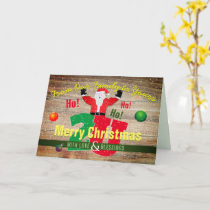 Carte Joyeux Père Noël de Noël de notre famille à votre
