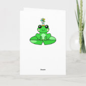Carte Joyeux petit anniversaire | Cute Frog (Dos)