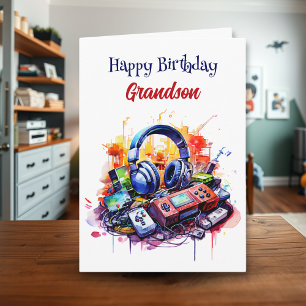 Carte Joyeux petit anniversaire   Thème du jeu vidéo