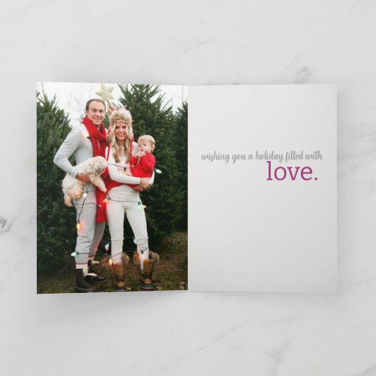 Carte Joyeux Petit Arbre de Noël (Intérieur)