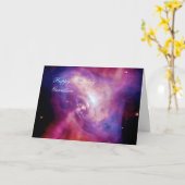 Carte Joyeux petit-fils d'anniversaire - Crab Pulsar dél (Fleur jaune)