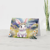 Carte Joyeux petit lapin 2, Pâques (Devant)