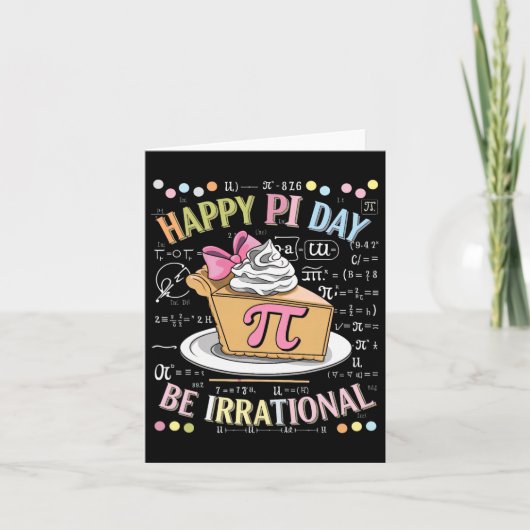 Carte Joyeux Pi Day Funny Math Enseignant Pi Day Coque (Devant)