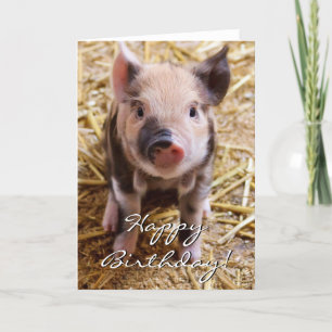 Carte Joyeux Piglet d'anniversaire