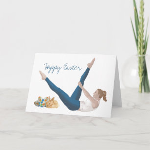 Carte Joyeux Pilates Pâques