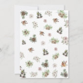 Carte Joyeux pin de Noël Botanique (Dos)