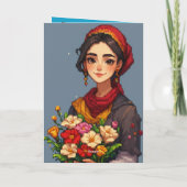 Carte Joyeux pixel de la fête des mères (Dos)