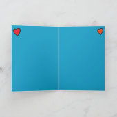 Carte Joyeux pixel de la fête des mères (Intérieur)