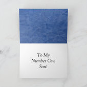 Carte Joyeux Plâtre bleu d'anniversaire (Intérieur)