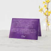 Carte Joyeux poème de Fête des pères (Fleur jaune)