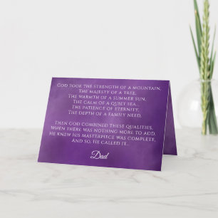 Carte Joyeux poème de Fête des pères