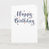 Carte Joyeux point d'anniversaire Multicolor (Devant)