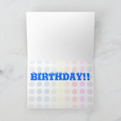 Carte Joyeux Pois d'anniversaire (Intérieur)