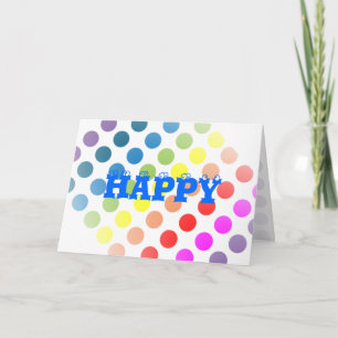 Carte Joyeux Pois d'anniversaire
