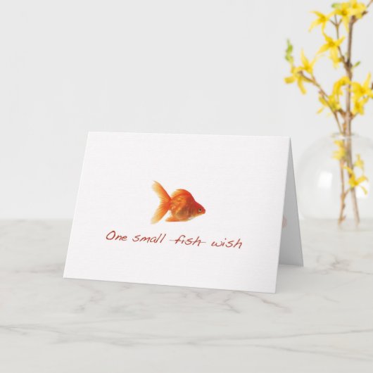 Carte Joyeux Poisson d'anniversaire (Fleur jaune)