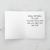 Carte Joyeux poisson d'anniversaire (Intérieur)