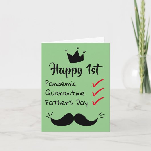 Carte Joyeux premier anniversaire de la fête des pères p (Devant)