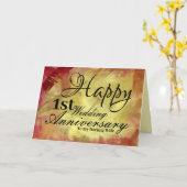 Carte Joyeux premier anniversaire de Mariage à ma femme (Fleur jaune)