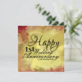 Carte Joyeux premier anniversaire de Mariage à ma femme (Debout devant)