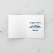 Carte Joyeux premier anniversaire Requins avec gâteau (Intérieur)