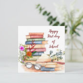 Carte Joyeux premier jour d'école (Debout devant)