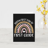 Carte Joyeux premier jour d'enseignant de 4e année retou (Fleur jaune)