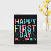 Carte Joyeux Premier Jour Faisons-nous cet Bienvenue à S (Fleur jaune)