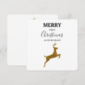 Carte Joyeux Premier Mari de Noël Nouveautés (Devant / Derrière)