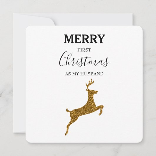 Carte Joyeux Premier Mari de Noël Nouveautés (Devant)