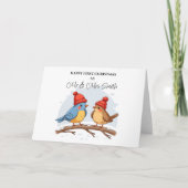 Carte Joyeux premier Noël en tant que M. et Mme - Beaux  (Devant)