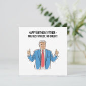 Carte Joyeux prêtre d'anniversaire (Debout devant)
