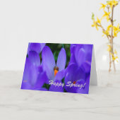 Carte Joyeux Printemps (Fleur jaune)