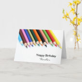 Carte Joyeux professeur d'anniversaire (Fleur jaune)