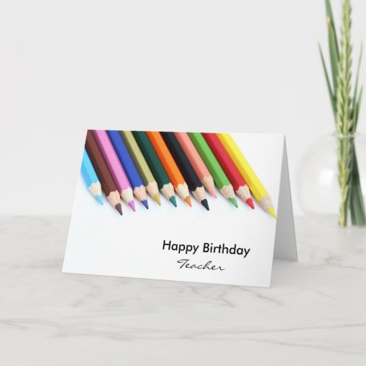 Carte Joyeux professeur d'anniversaire (Devant)