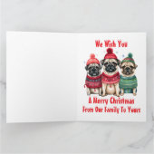 Carte Joyeux Pugmas de Notre Famille (Intérieur)
