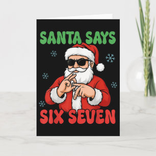 Carte Joyeux Quackmas Noël Chapeau de Père Noël Renne El