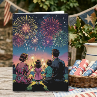 Carte Joyeux Quatre Juillet avec message personnalisé