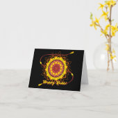 Carte Joyeux Rakhi, jaune (Fleur jaune)