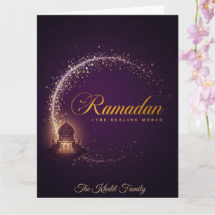 Carte Joyeux Ramadan Mubarak Ramadan Kareem Blanc Musulm