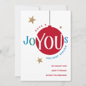 Carte Joyeux Red Corporate Client appréciation Holiday (Devant)