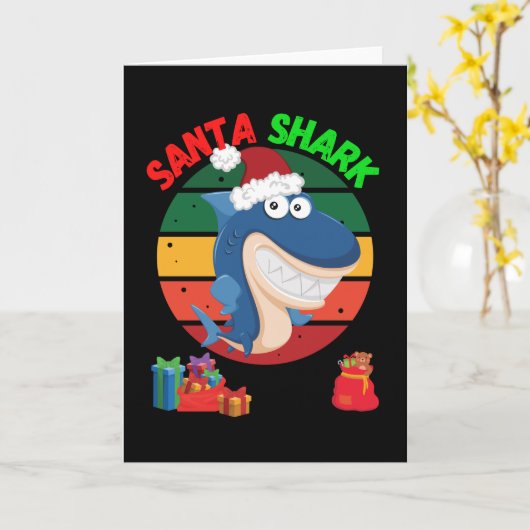 Carte joyeux requinmas (Fleur jaune)