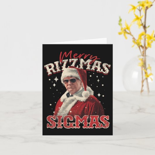 Carte Joyeux Rizz Mas Sigmas - Gen Alpha Middle School T (Fleur jaune)