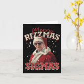 Carte Joyeux Rizz Mas Sigmas - Gen Alpha Middle School T (Fleur jaune)